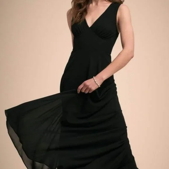 BHLDN | Dresses | Bhldn Black Capulet Maxi Dress Szs | Poshmark